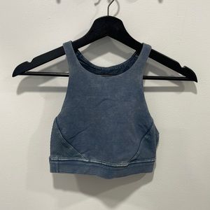 lululemon athletica Blue High-Neck Tank Top